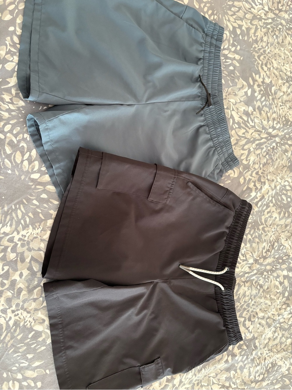 Boys quick dry Casual Elastic Waist Active Shorts - Slate Blue & Charcoal